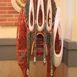 Maqueta del órgano de mármol en el Santuario de Santa María Magdalena en Novelda