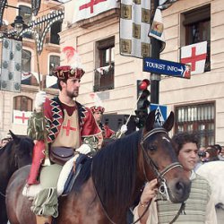 Войска христиан во время праздника Мавров и Христиан в Алькое