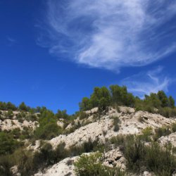 Nubes en la zona de Las Minas en Albacete