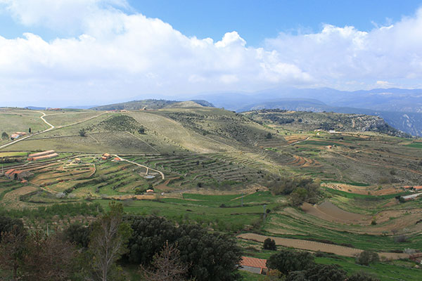 Вид на одну из долин в северной части провинции Кастельон