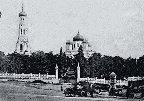 Храм на Соборной горе и лестница. XIX век